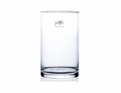 Váza CYLI d9x15cm/válcovitá/sklo/ruční