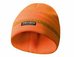 Čepice s reflexními pruhy/zimní/oranžová