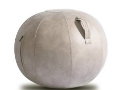 Designový míč - PU kůže šedá