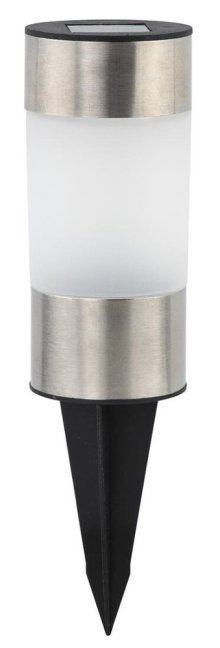 lampa solárna pr.6cm, v.23cm, 1LED, PH/nerez