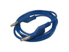 Kábel prepojovací 1mm2/1m s banánmi modrý HADEX N531A