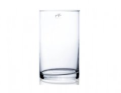 Váza CYLI d15x25cm/valcovitá/sklo/ručná