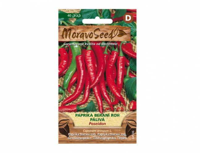 Paprika zeleninová POSEIDON, typ baraní roh, pálivá 64506