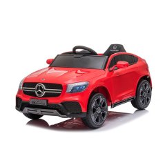Dětské elektrické auto Mercedes GLC kupé červená/červená