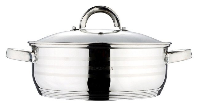 BLAUMANN Pekáč / hrniec s pokrievkou nerez 28 cm Gourmet Line BL-1504