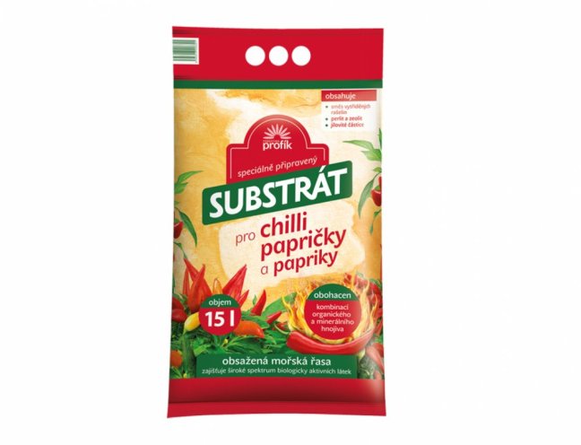 Substrát PROFÍK pre chilli papričky a papriky 15l