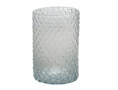 Váza DIAMOND VÁLEC ruční výroba skleněná d15x15cm