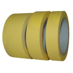 páska krepová 19mmx50m žlutý do 60 stupňů