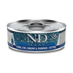 N&D - Cat Ocean  - Kitten Tuna, Cod, Shrimp & Pumpkin - Konzerva pro koťata