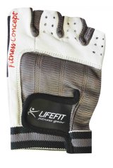 Fitness rukavice LIFEFIT® PRO, vel. M, bílé