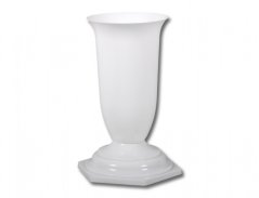 Váza hřbitovní MEWEA plastová bílá