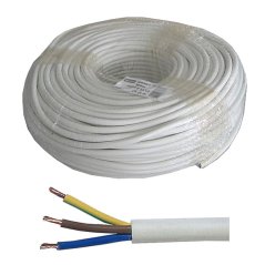 Kábel 3x1,5mm2 okrúhly 230V H05VV-F (CYSY), balenie 100m