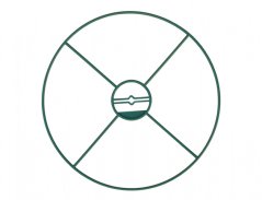 Kruh podporný pevný zelený d40cm 3ks II