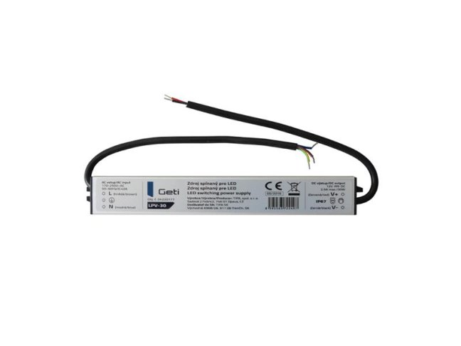 Zdroj spínaný pre LED 12V/30W Geti LPV-30