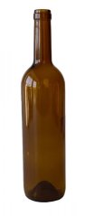 láhev na víno 750ml skleněná zelený