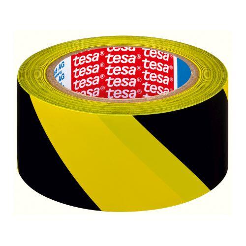 páska výstražná 50mmx33m žlutý-černý samolepicí TESA