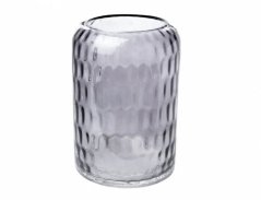 Váza HONEYCOMB  skleněná ruční výroba d14x20cm