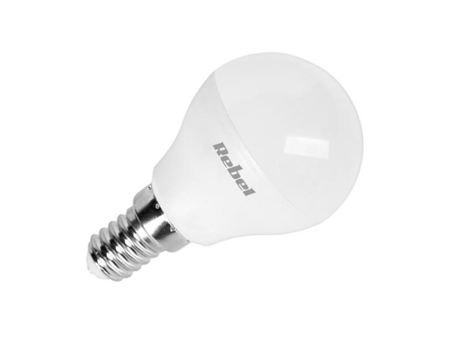 Žiarovka LED E14 8W G45 REBEL biela prírodná ZAR0520-1