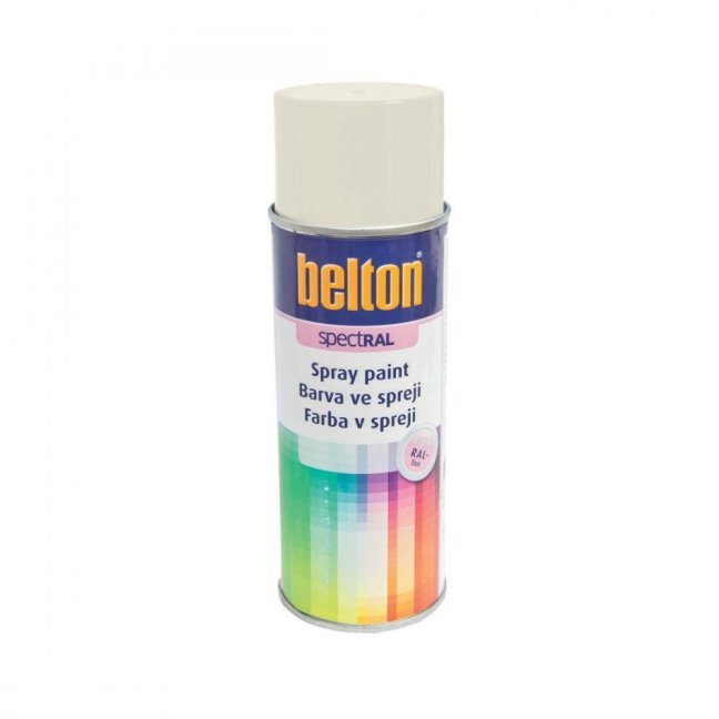 farba v spreji BELTON RAL 9010, 400ml bilý matná