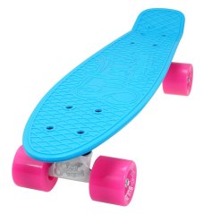 Penny board 22 SULOV® NEON SPEEDWAY sv.modrý-růžový"