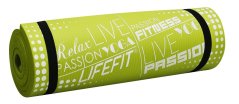 Podložka LIFEFIT® YOGA MAT EXKLUZIV PLUS, 180x58x1,5cm, světle zelená