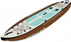 Paddleboard pádlovací prkno 330 cm s kompletním příslušenstvím hnědá