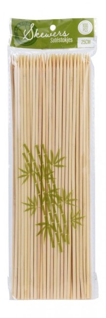 špajle bambus 25cmx3mm (100ks)