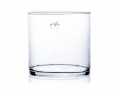 Váza CYLI d15x15cm/válcovitá/sklo/ruční