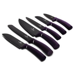 BERLINGERHAUS Sada nožov s nepriľnavým povrchom 6 ks Purple Metallic Line BH-2559