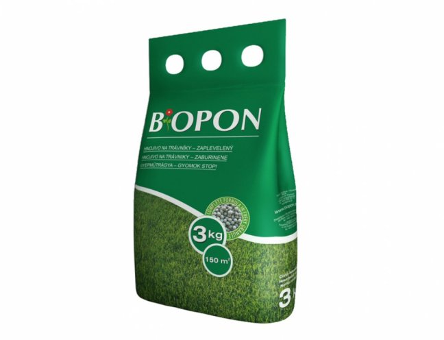 Hnojivo BIOPON na trávnik proti burinám 3kg