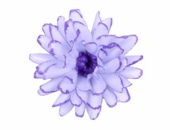 Kvet voskový JIRINA DEKOR 13cm bielo fialová