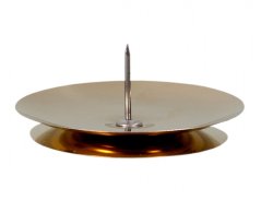 Svietnik stolové hladký zlatý d5 / 4cm