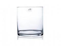 Váza CYLI d19x20cm/valcovitá/sklo/ručná