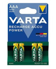batéria mikrotužková AAA LR03 dobíjacia 1000mAh/500 cyklov (4ks) VARTA
