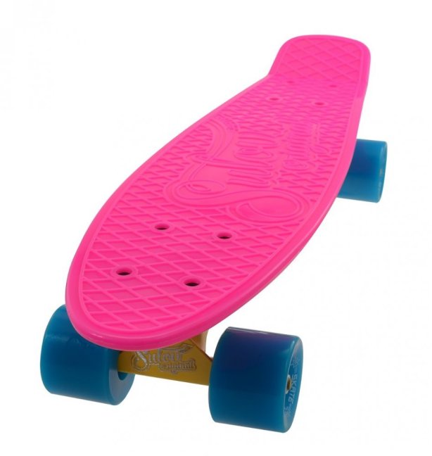 Penny board 22 SULOV® NEON SPEEDWAY ružovo-modrý