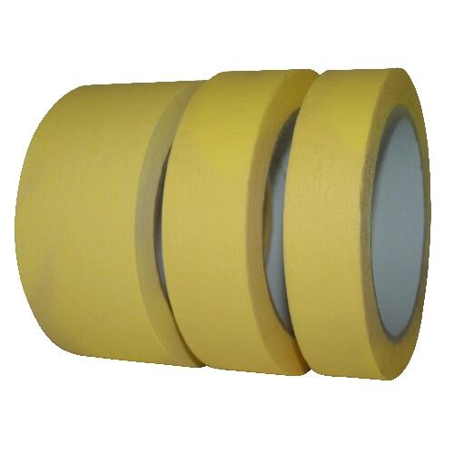 páska krepová 30mmx50m žlutý do 60 stupňů