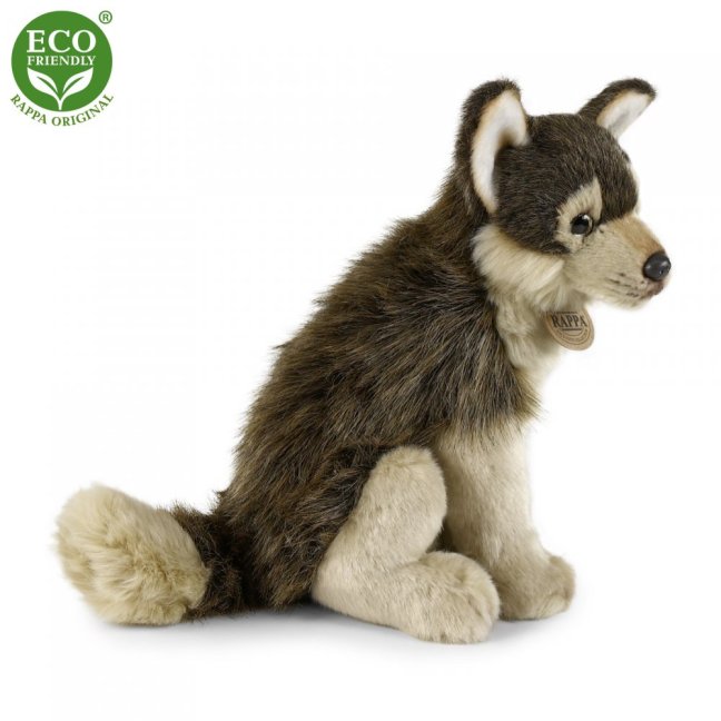 Plyšový vlk sediaci 28 cm ECO-FRIENDLY