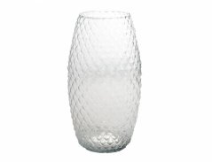 Váza DIAMOND AMARYLLIS ruční výroba skleněná d18x30cm