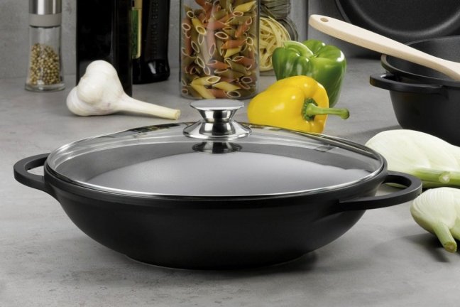 KELA Wok s poklicí 32 cm KERROS KL-15157