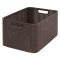 box úložný RATTAN 43,6x33x23cm (L), STYLE2, PH hnedý