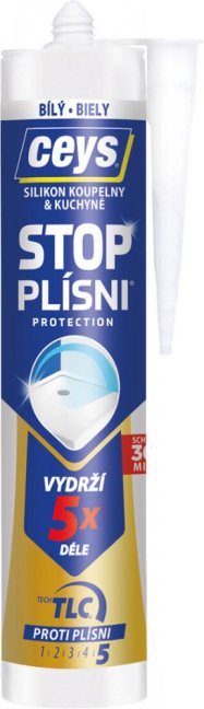 silikón STOP plesniach 280ml bilý CEYS