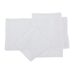 Sada 3 ks ručníků bílý