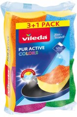 houbička PUR active Colors střední 3+1ks 159926 VILEDA