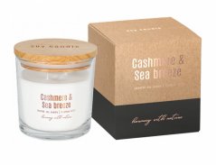 Svíčka ve skle CASHMERE&SEA BREEZE ECO vonná