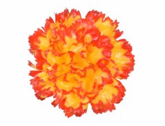Květ voskový KARAFIÁT 9cm žluto červená