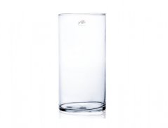 Váza CYLI d15x30cm/válcovitá/sklo/ruční
