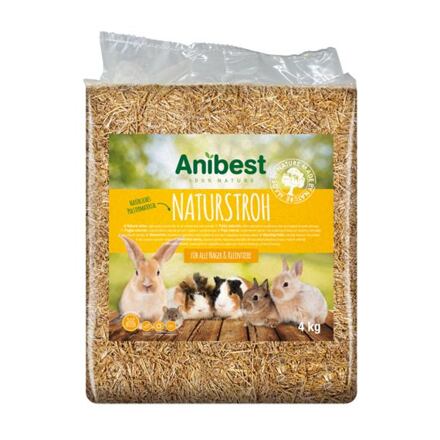 ANIBEST - Prírodná slama pre králiky a hlodavce