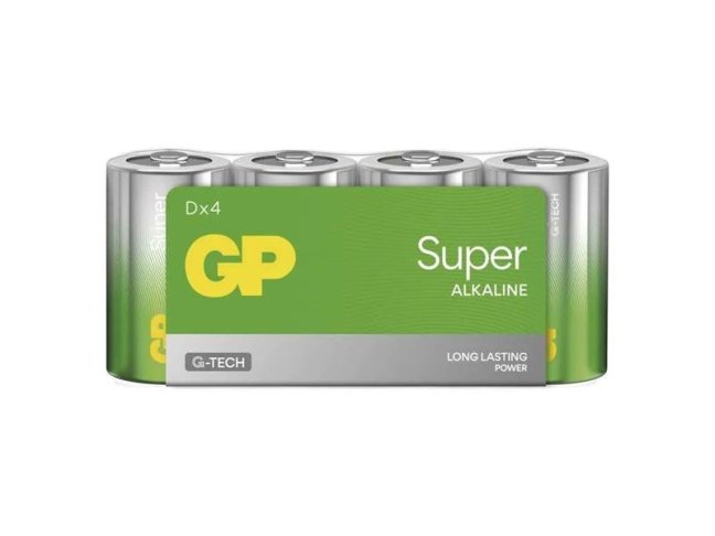 Batéria D (R20) alkalická GP Super 4ks