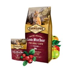CARNILOVE - Lamb & Wild Boar for Adult cats - Pro kastrované kočky balení
                        400 g
                    