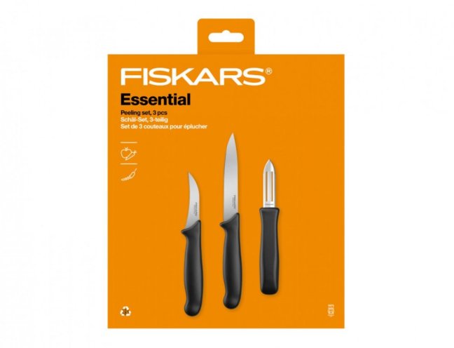 Set nožů FISKARS ESSENTIAL loupací 3ks 1065600